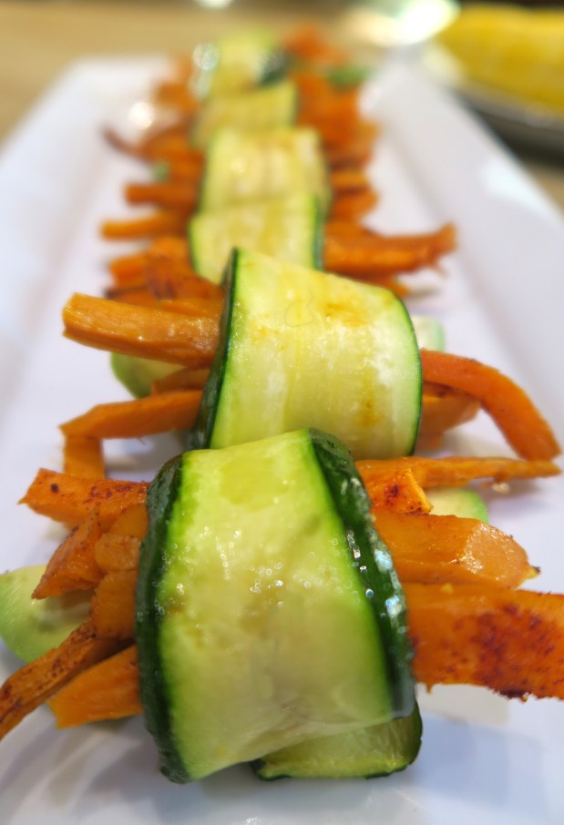 Zucchini, Sweet Potato, Avocado&nbsp;Rolls